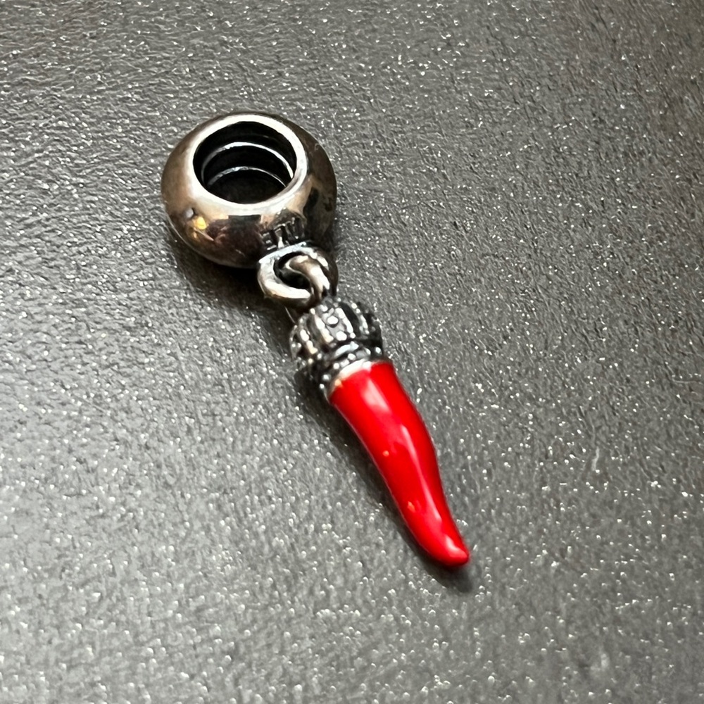 Pandora Red Corno Horn Charm (Retired) - Picture 4 of 4